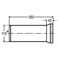 101312 Соединительный патрубок (пластик)