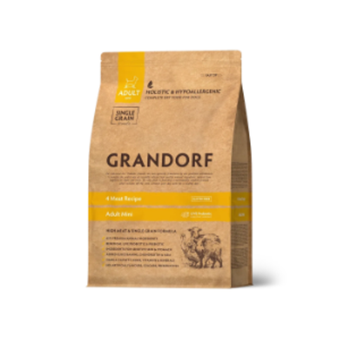 Сухой корм GRANDORF DOG 4 Meat PROBIOTIC MINI Четыре вида мяса для взрослых собак мелких пород 1кг