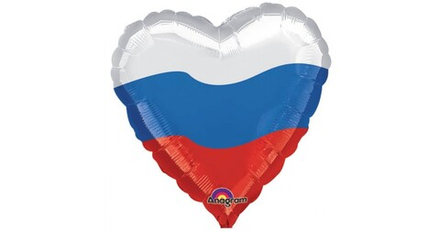 А 18" Триколор Сердце S40