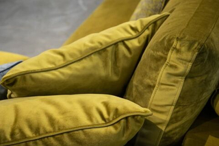 Подушка диванная квадратная Золотистая оливка
