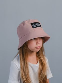 Панамка трикотажная подростковая ГРАФФИТИ (Пудра)