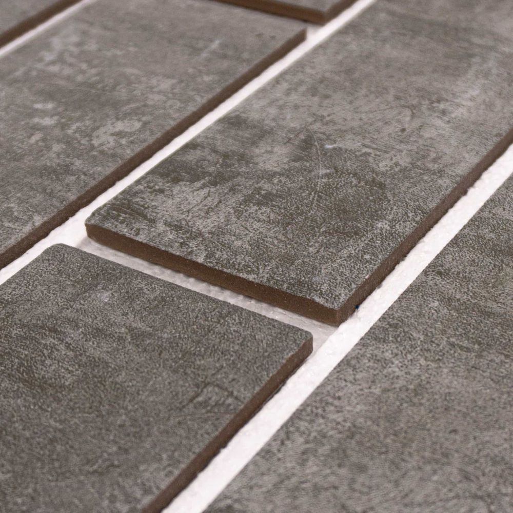 Beryoza Ceramica, Brick Wall Серый, 250x75x7 - клинкерная фасадная плитка