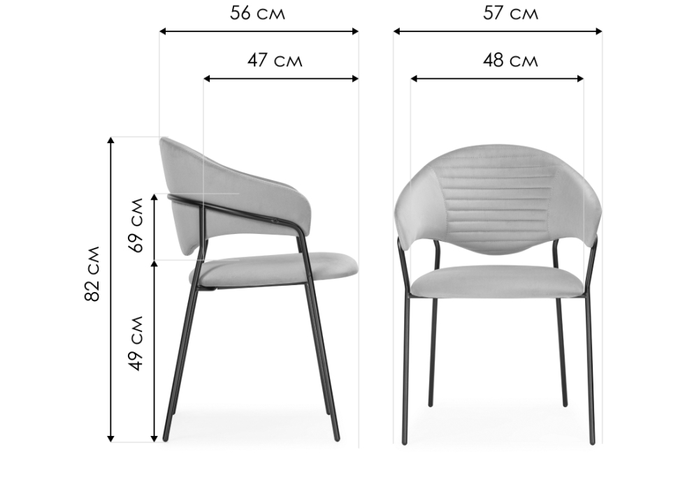 Стул на металлокаркасе Woodville Рансол темно-зеленый, черный глянец