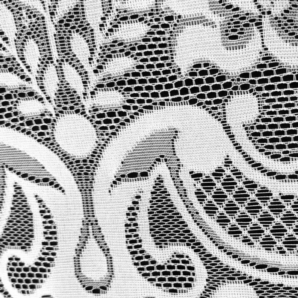 Полотно жаккардовое рис. 2-17-17,  высота 0.8м, цвет белый, Россия.