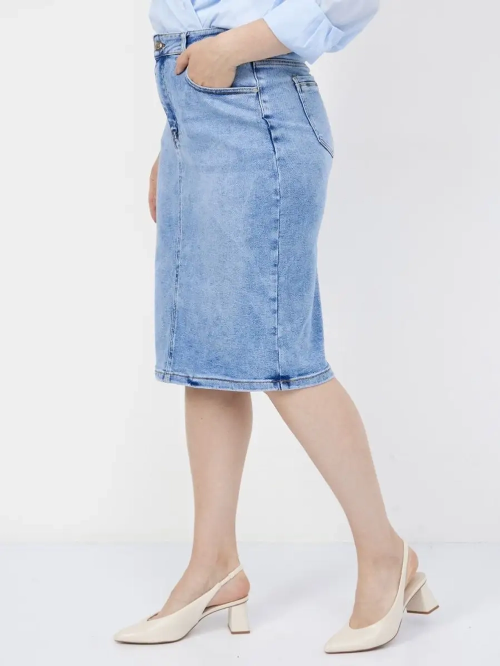 Юбка джинсовая прямая