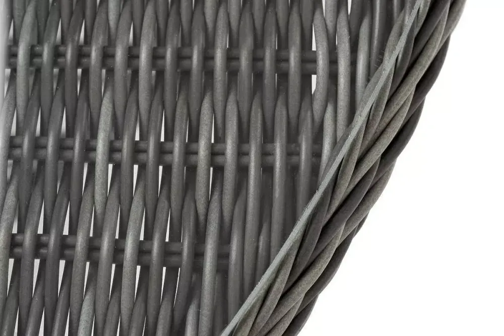 "Эспрессо" плетеный круглый стол, диаметр 118 см, цвет графит