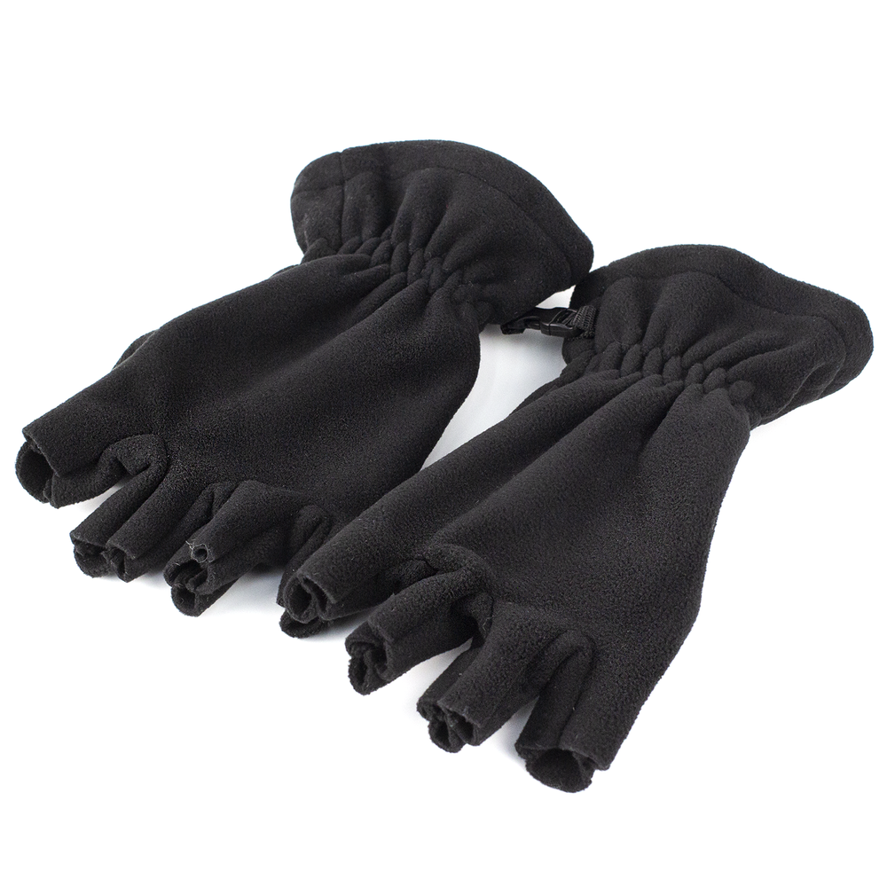 Перчатки Extreal "Элиста" Беспалые флис, Черный