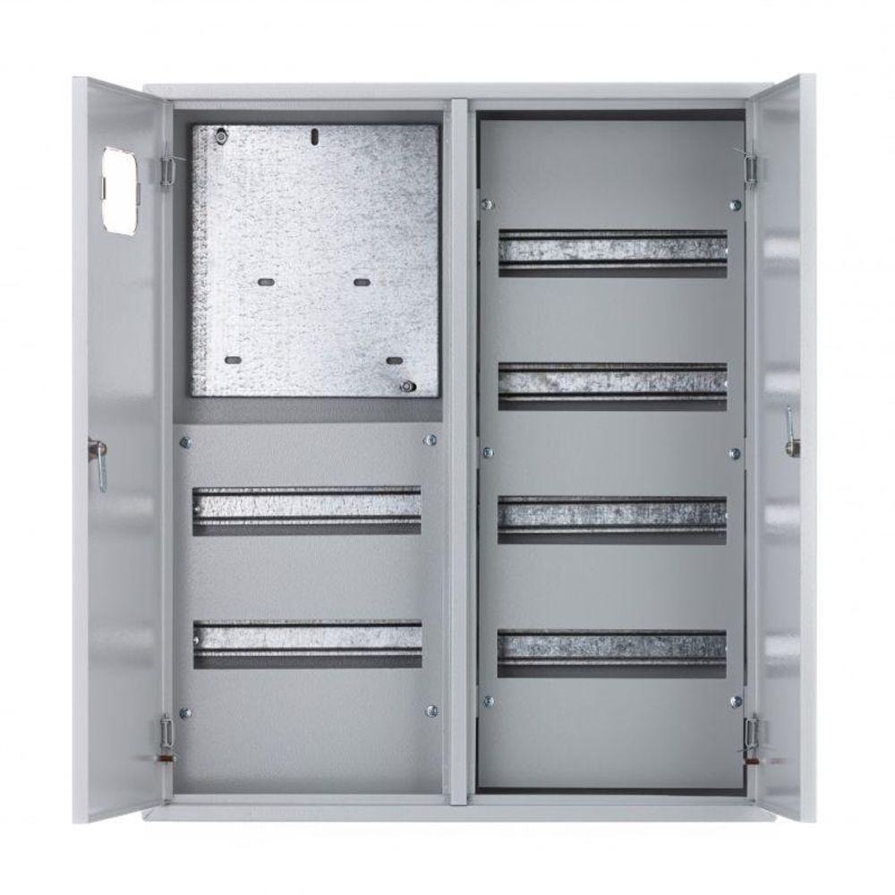 Корпус учетный навесной ЩРУН-3/72 680х585х160 3-фазн 72мод. IP31 двудверный метал. DEKraft 30440DEK Корпус учетный навесной ЩРУН-3/72 680х585х160 3-фазн 72мод. IP31 двудверный метал. DEKraft 30440DEK