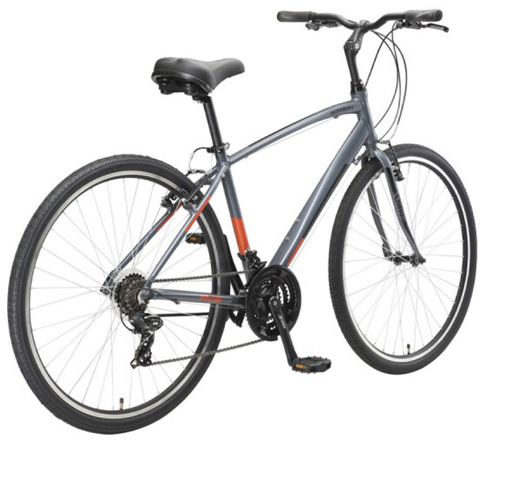 Велосипед Stark'23 Terros 28.2 V серый/черный/оранжевый 18"
