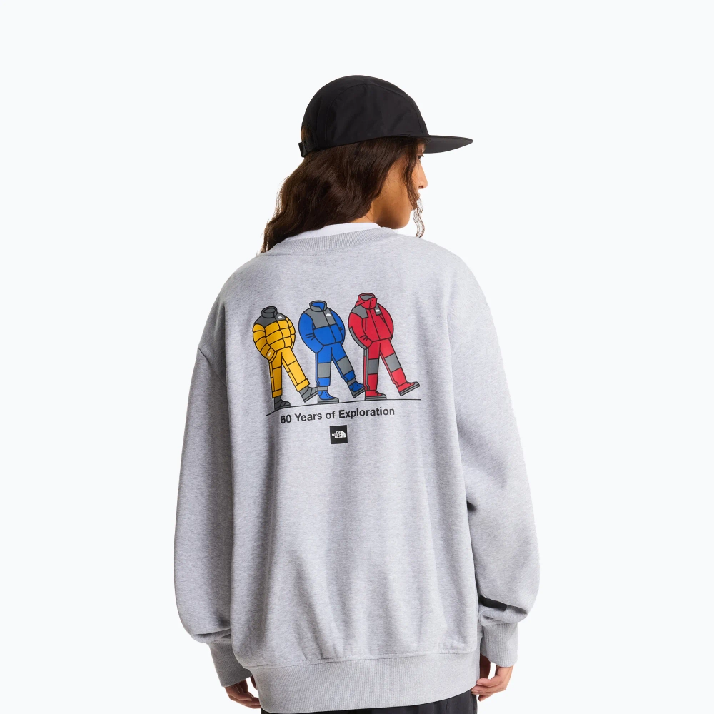 Свитшот The North Face Celebration Relaxed Crew Graphic light grey heather