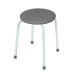 Табурет круглый "Пенек крепкий" сиденье D=32см Допустимая нагрузка - 170 кг цвет сидения серый