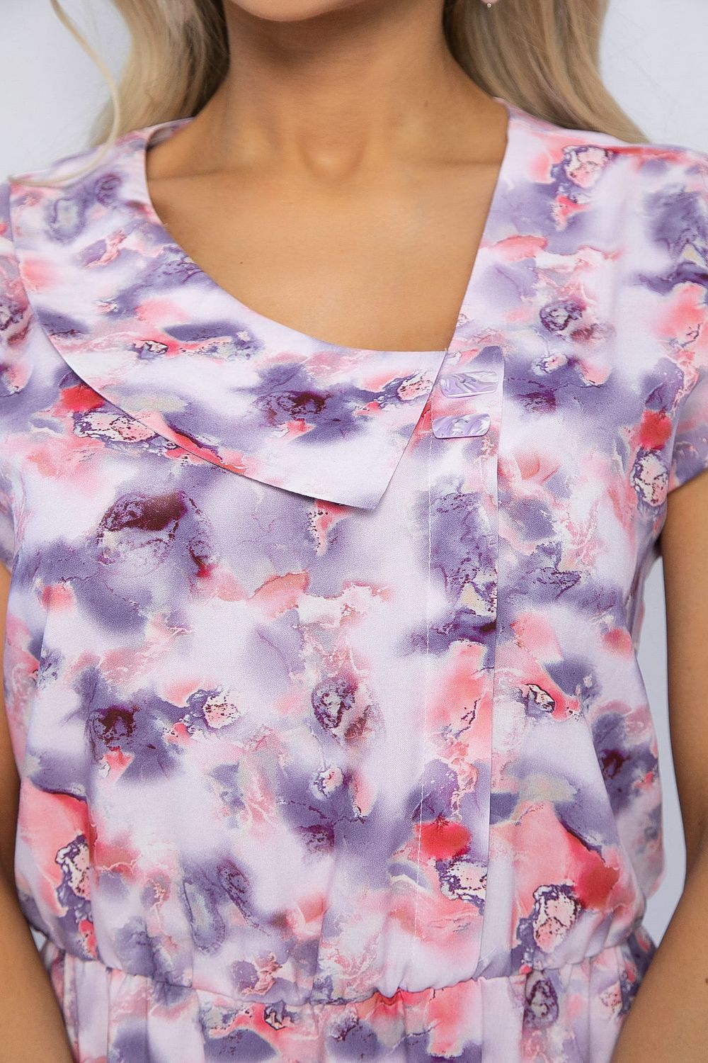 Платье Весенний луг (сиреневый мультиколор) П13216-3М LT Collection