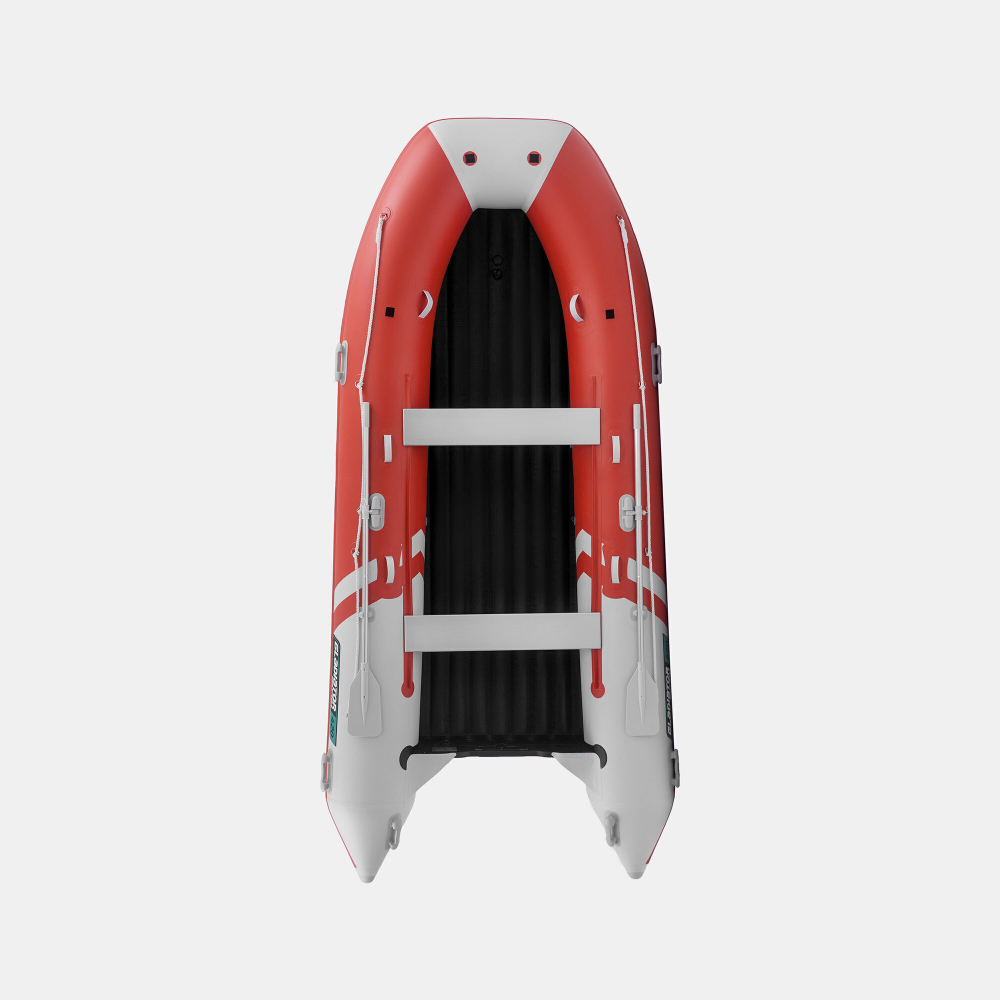 Надувная лодка GLADIATOR E420PRO красно-белый