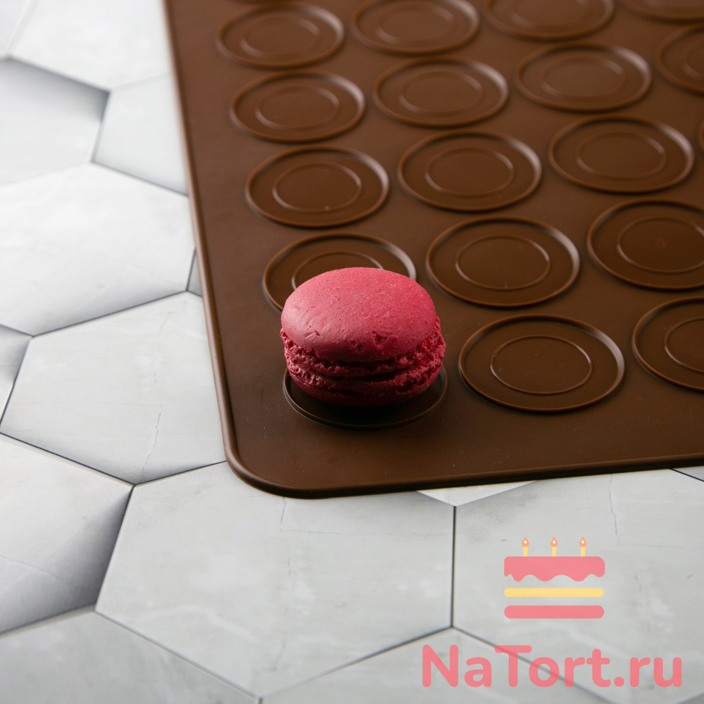 Коврик для Макаронс силиконовый 48 ячеек,38*28см