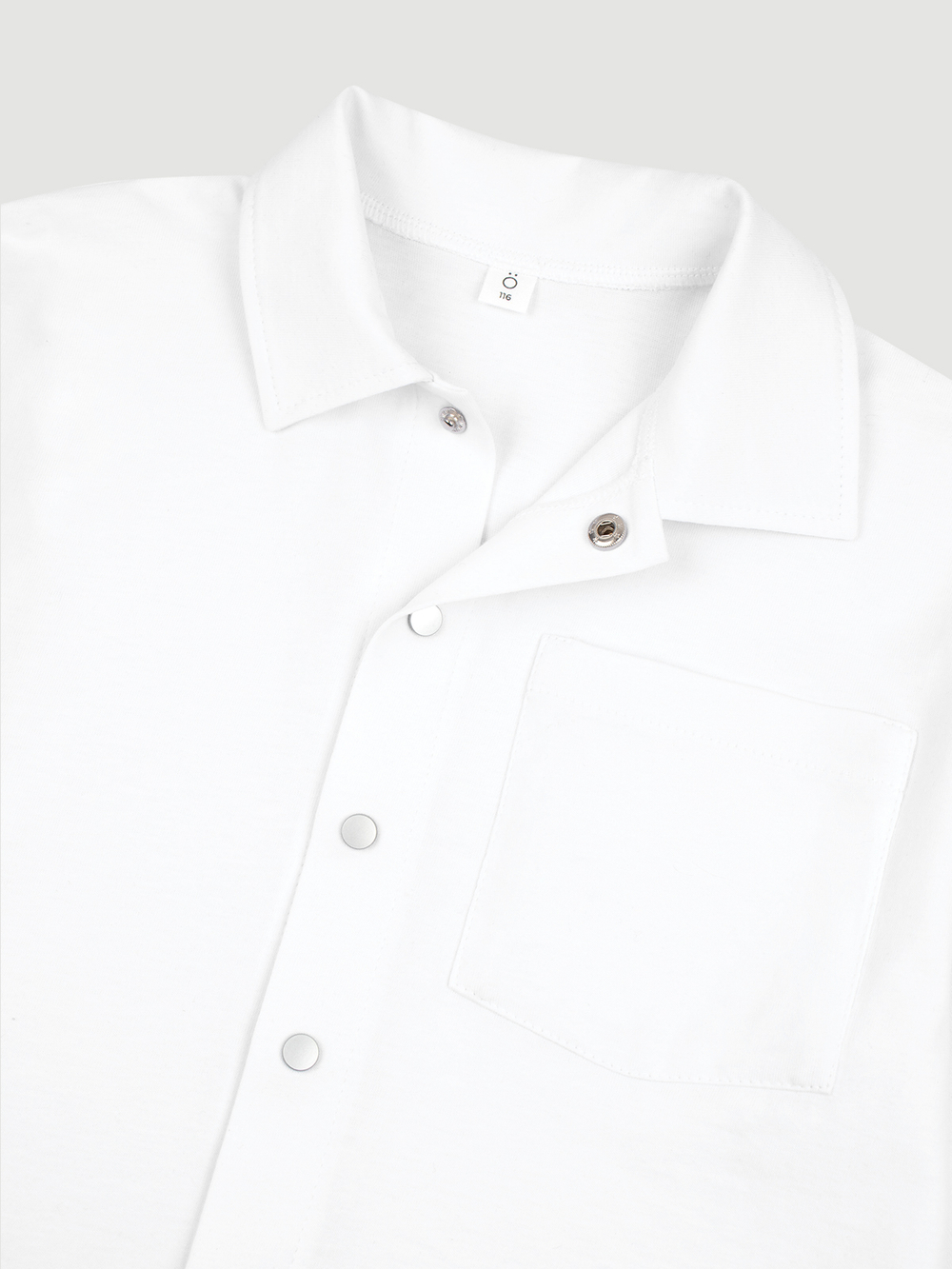 ПРЕДЗАКАЗ Рубашка оверсайз с коротким рукавом Mjölk Белый