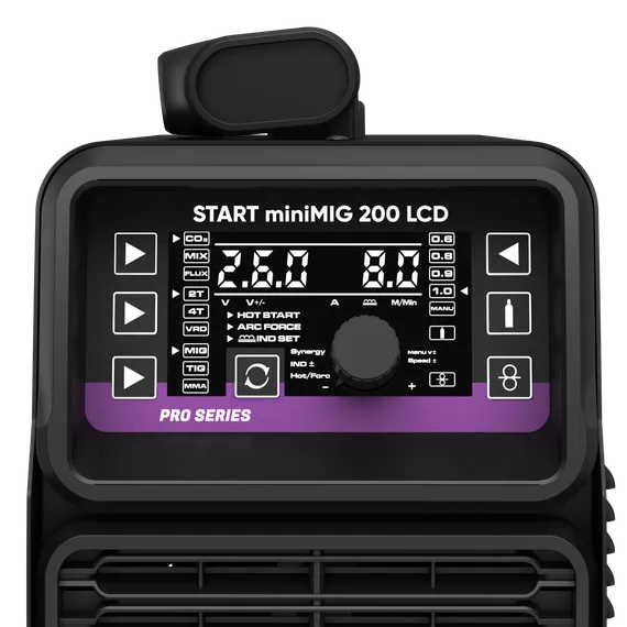 OSA START miniMIG 200 LCD Сварочный полуавтомат 2W202L — полупрофессиональный сварочный полуавтомат для монтажников, 200 А