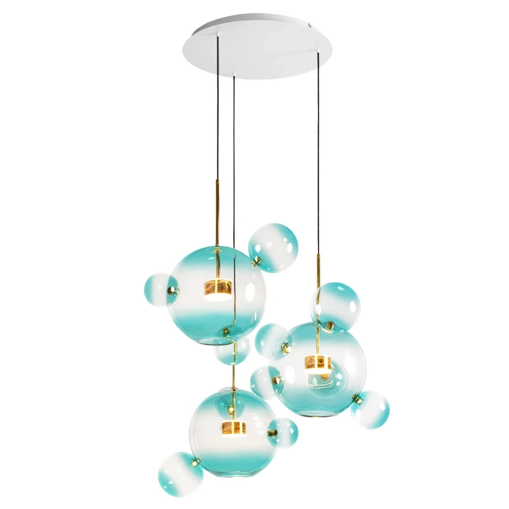 Подвесная люстра Loft It BOLLE 2027-D3 Blue