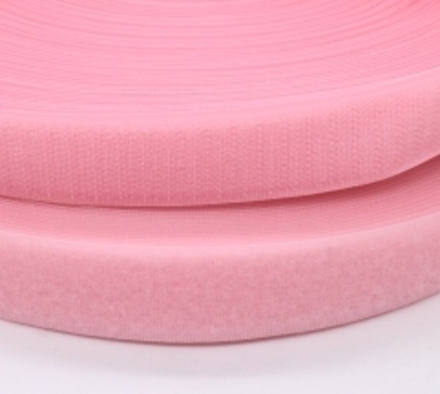 Велкро/липучка комплект, ш. 2,5 см, розовый