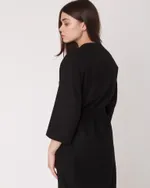 Платье FOS На запах Черное