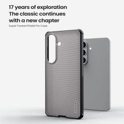 Противоударный чехол для Samsung Galaxy S26, серия Super Frosted Shield Pro (Clear version) прозрачный тонированный от Nillkin