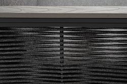 "Сан Ремо" диван 2-местный плетеный из роупа, каркас алюминий темно-серый, роуп серый, ткань серая