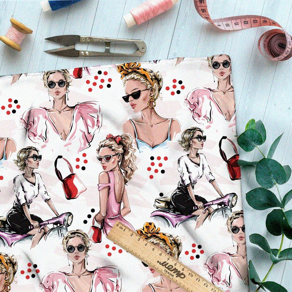 Ткань бифлекс фотографии стильной модели