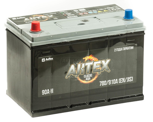 Аккумулятор 6СТ-90 А.ч., п.п., L+, АкТех CLASSIC Азия