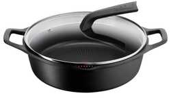 Кастрюля с крышкой низкая Tefal Delicio 28 см E2327274