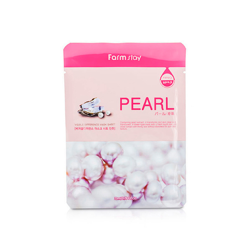 Маска тканевая с экстрактом жемчуга FarmStay Visible Difference Mask Sheet Pearl 5шт