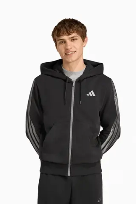 Кофта adidas Holiday 3-Stripes Full-Zip - черный