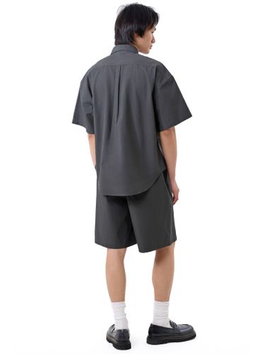 Серый хлопковый костюм Senseera с шортами
