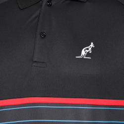 Мужское теннисное поло Australian Ace Stampa Polo Men - Black, Blue