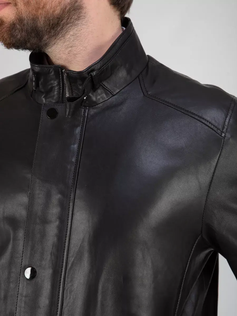 Кожаная куртка демисезонная Турция пальто