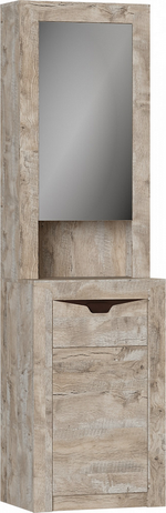 Тумба с зеркалом Хилтон дуб юкон/гранж