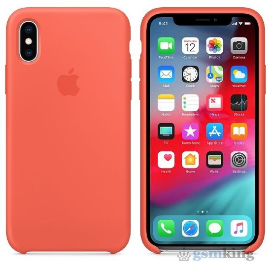 Silicone Case iPhone XS Max Nectarine «Спелый нектарин»