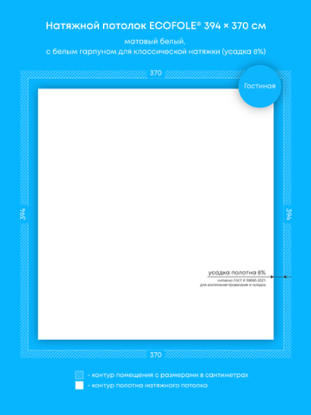 Натяжные потолки: 14.6 м2, 9.1 м2