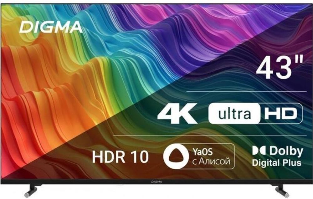 ЖК телевизор Digma DM-LED43UBB33(UHD Smart,Yandex,frameless,meta ЖК телевизор Digma DM-LED43UBB33(UHD Smart,Yandex,frameless,meta
