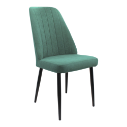 Стул "Лотос" (арт. 327), велюр Бренди В10 зеленый, ножки черные