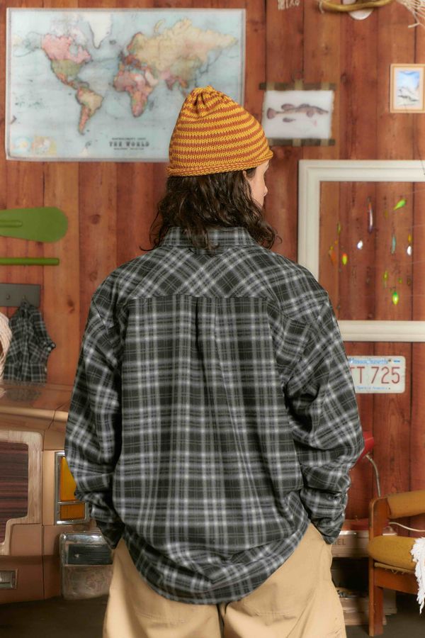 Рубашка Human Flannel Black - фото 8