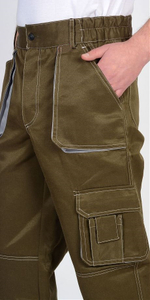 Брюки Хаки со св.серым