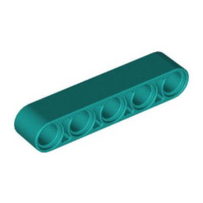 Lego 50шт Подъемный рычаг толщиной 1х5 мм (темно-бирюзовый) 32316-6295144