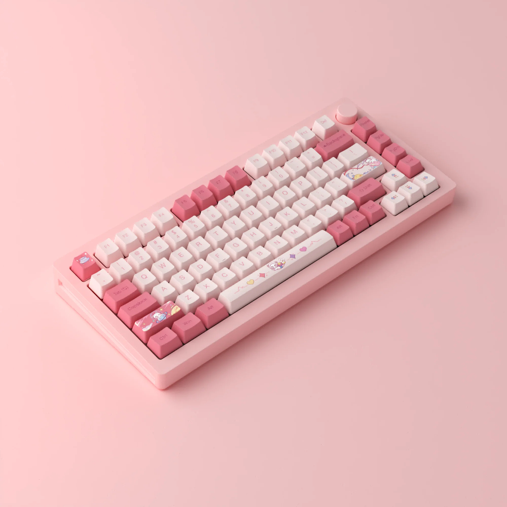 Monsgeek M1W, Haze Pink, Switch Fairy Silent