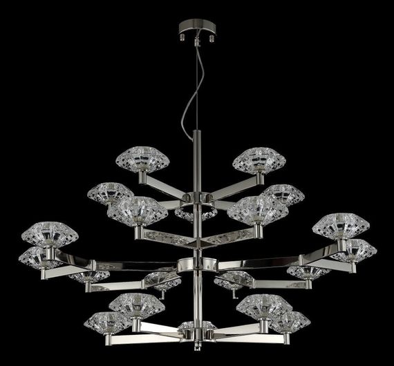 Подвесная люстра Crystal Lux Rebeca SP5+10+5 Nickel