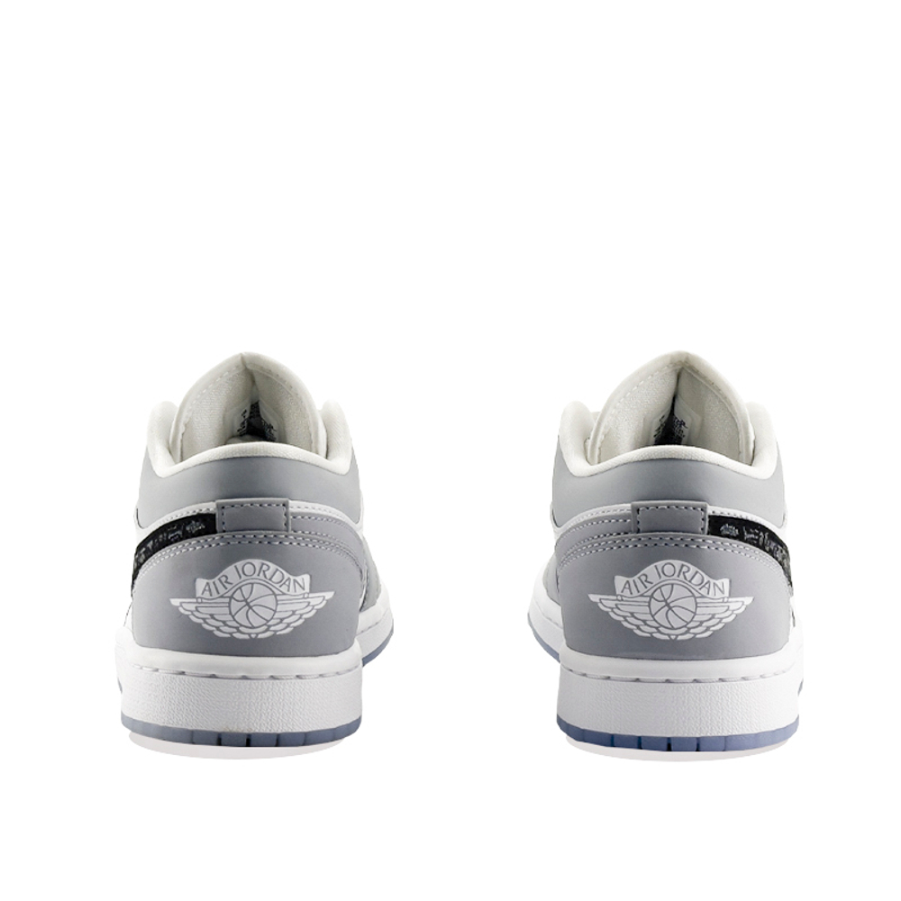 Кроссовки Jordan Air Jordan 1 Low Wolf Grey (Женская размерная сетка)