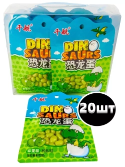 Жевательные драже бобы со вкусом яблока 28 г * 20 шт