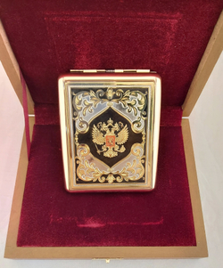 Портсигар "Герб РФ" №1