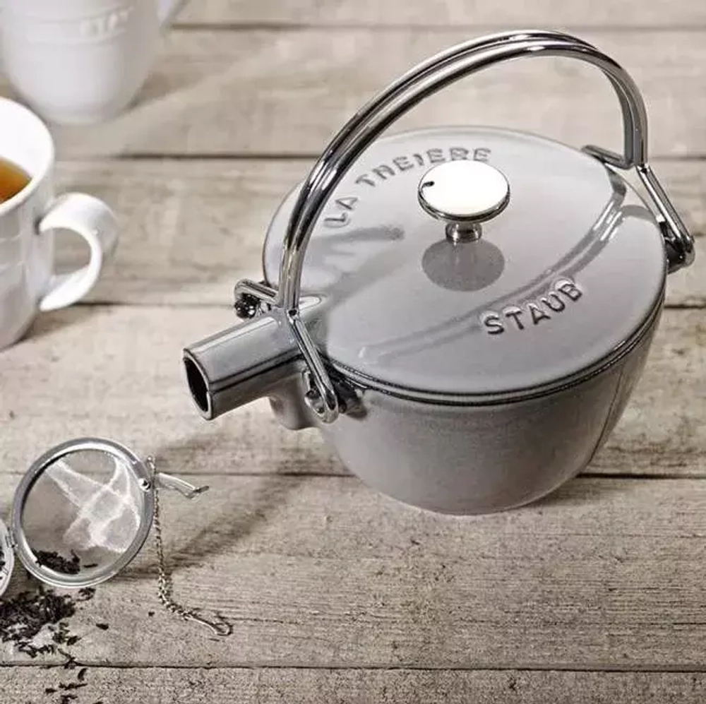 STAUB - Чайник чугунный 1,15л базилик-зеленый / артикул   40509-423-0  / GTIN 3272346500859