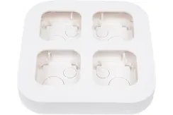 Коробка переходник Legrand Quteo 4-постовая белый 26001