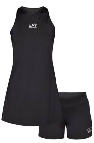 Теннисное платье EA7 Woman Jersey - black beauty