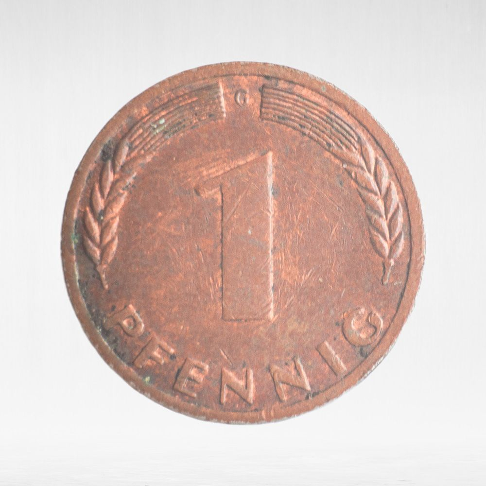 Germany, 1 Pfennig, 1970, (Karlsruhe Mint - "G"), VF